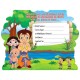 Themez Only Chhota Bheem Paper Invitation Card 10 Piece Pack